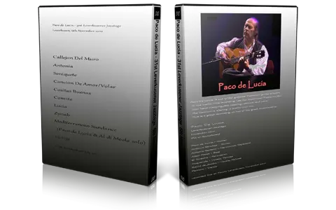 Artwork Cover of Paco de Lucia 2010-11-06 DVD Leverkusen Proshot