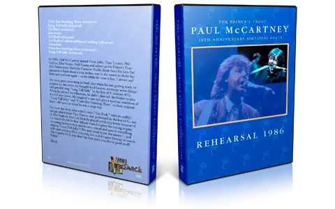 Artwork Cover of Paul McCartney 1986-06-19 DVD London Audience