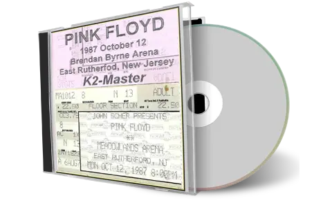 Artwork Cover of Pink Floyd 1987-10-12 CD East Rutherfod Audience