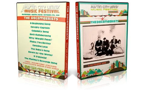 Artwork Cover of The Decemberists 2015-10-04 DVD Austin City Limits Music Festival Proshot