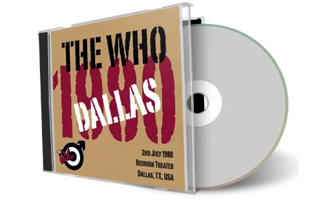 Artwork Cover of The Who 1980-07-02 CD Dallas Audience
