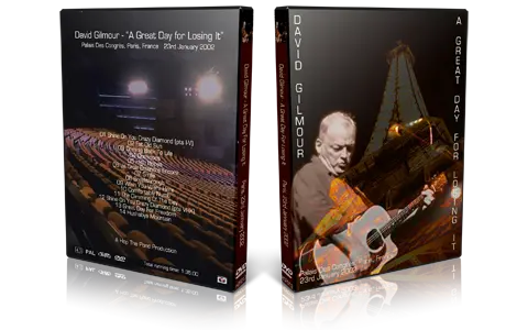 Artwork Cover of David Gilmour 2002-01-23 DVD Paris Audience