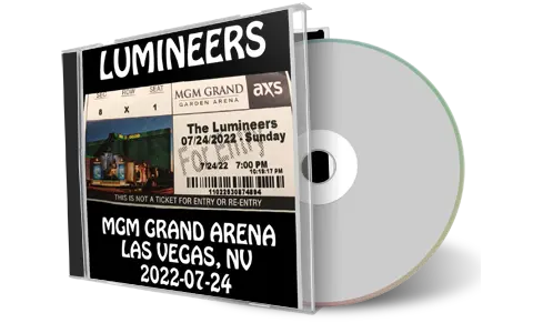 Artwork Cover of Lumineers 2022-07-24 CD Las Vegas Audience