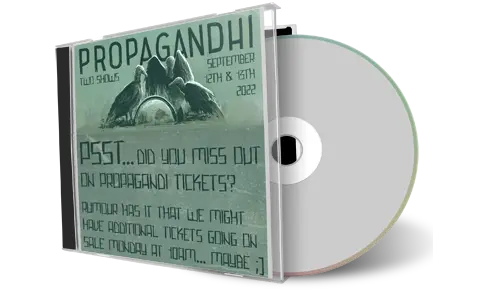 Artwork Cover of Propagandhi 2022-09-13 CD Vancouver Soundboard