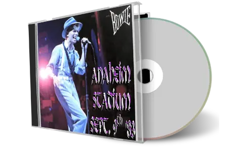Artwork Cover of David Bowie 1983-09-09 CD Anaheim Audience