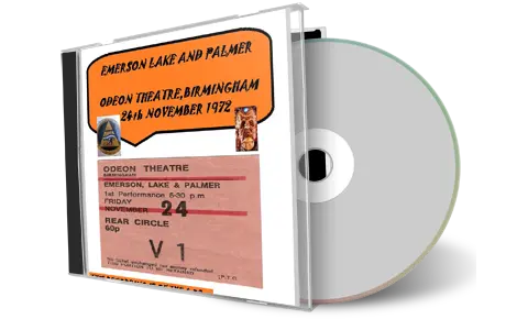 Artwork Cover of Elp 1972-11-24 CD Birmingham Audience
