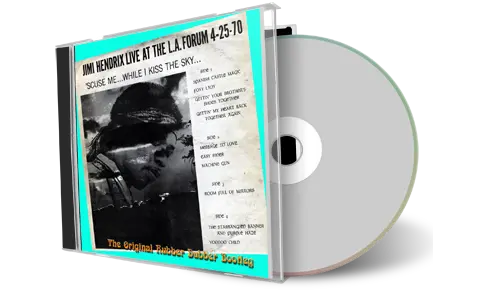 Artwork Cover of Jimi Hendrix Compilation CD The Rubber Dubber Bootleg Audience