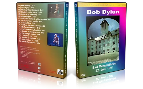 Artwork Cover of Bob Dylan 1991-06-22 DVD Bad Mergentheim Audience