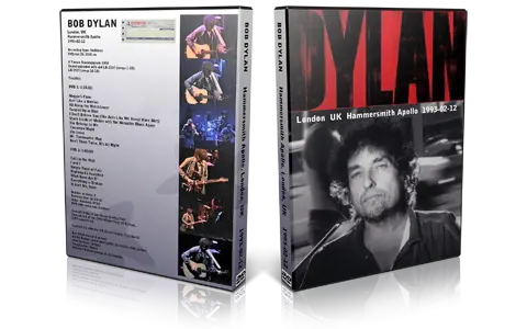 Artwork Cover of Bob Dylan 1993-02-12 DVD London Audience