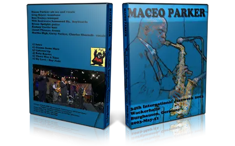 Artwork Cover of Maceo Parker 2003-05-11 DVD Burghausen Proshot