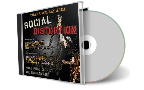 Artwork Cover of Social Distortion 2022-11-18 CD Menlo Park Audience