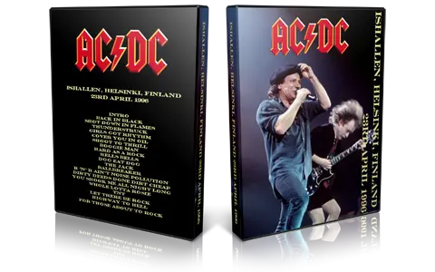 Artwork Cover of ACDC 1996-04-23 DVD Helsinki Audience