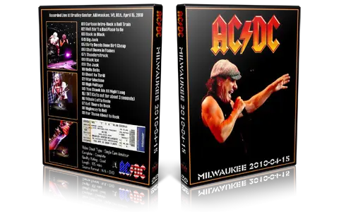 Artwork Cover of ACDC 2010-04-15 DVD Milwaukee Audience