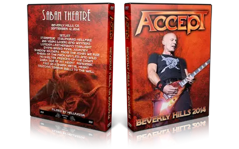 Artwork Cover of Accept 2014-09-12 DVD Beverly Hills Audience
