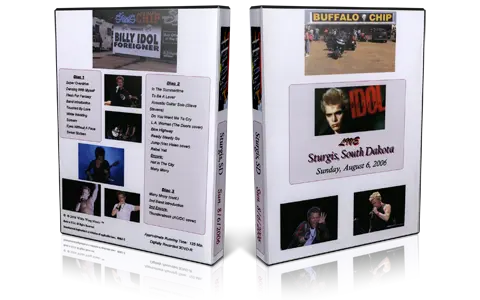 Artwork Cover of Billy Idol 2006-08-06 DVD Sturgis Audience