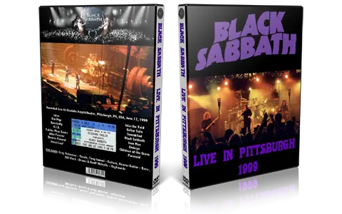 Artwork Cover of Black Sabbath 1999-06-12 DVD Pittsburgh Audience