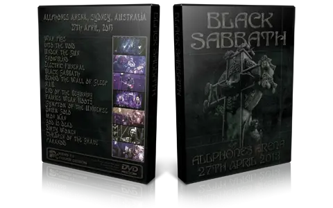 Artwork Cover of Black Sabbath 2013-04-27 DVD Sydney Audience