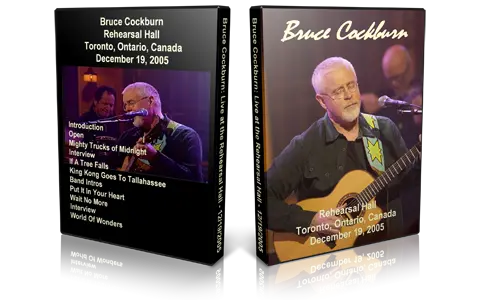 Artwork Cover of Bruce Cockburn 2005-12-19 DVD Toronto Proshot