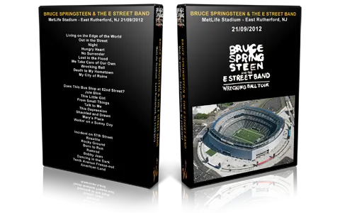 Artwork Cover of Bruce Springsteen 2012-09-21 DVD East Rutherford Audience