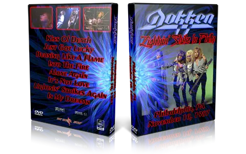 Artwork Cover of Dokken 1987-11-10 DVD Philadelphia Proshot