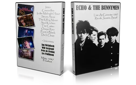 Artwork Cover of Echo and the Bunnymen Compilation DVD Rio de Janeiro 1987 Proshot