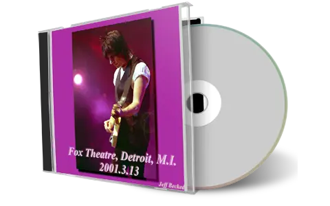 Artwork Cover of Jeff Beck 2001-03-13 CD Detroit Audience