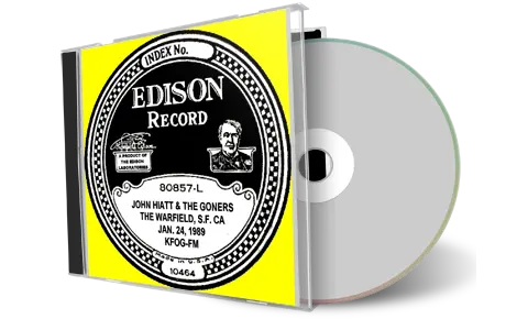 Artwork Cover of John Hiatt 1989-01-24 CD San Francisco Soundboard
