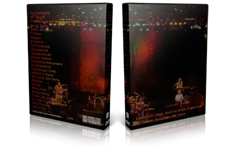 Artwork Cover of Manu Chao 2005-11-15 DVD Buenos Aires Proshot