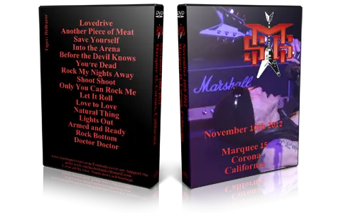 Artwork Cover of Michael Schenker Group 2012-11-10 DVD Corona Audience