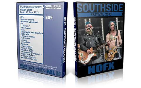Artwork Cover of NOFX 2013-06-21 DVD SouthSide Festival 2013 Proshot