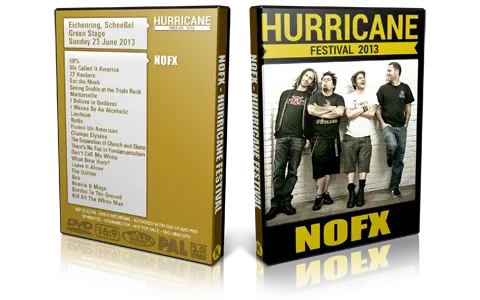 Artwork Cover of NOFX 2013-06-23 DVD Hurricane Festival 2013 Proshot