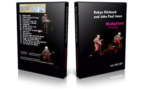 Artwork Cover of Robyn Hitchcock with John Paul Jones 2007-07-30 DVD Modigliana Piazza Audience