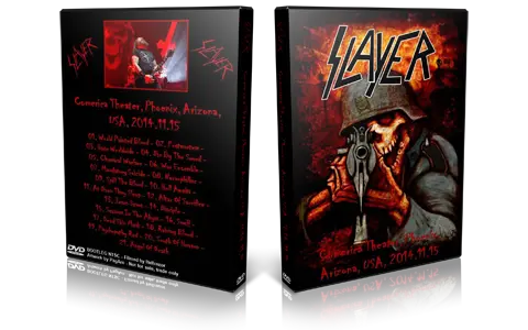 Artwork Cover of Slayer 2014-11-15 DVD Phoenix Audience