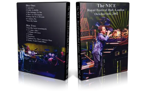 Artwork Cover of The Nice 2002-10-06 DVD London Audience
