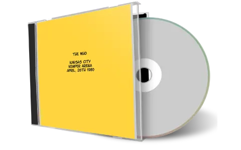 Artwork Cover of The Who 1980-04-26 CD Kansas City Audience