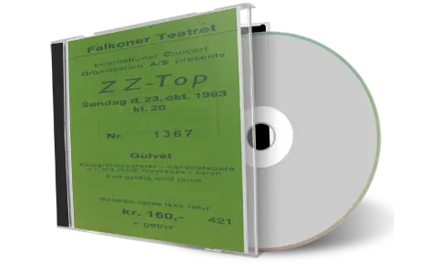 Artwork Cover of ZZ Top 1983-10-23 CD Copenhagen Audience