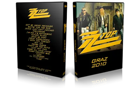 Artwork Cover of ZZ Top 2010-10-14 DVD Graz Audience