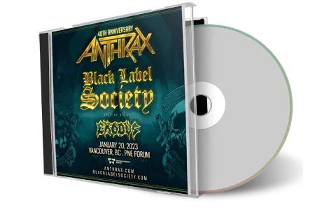 Artwork Cover of Anthrax 2023-01-20 CD Vancouver Soundboard