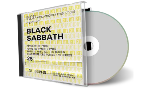 Artwork Cover of Black Sabbath 1977-04-05 CD Paris Audience