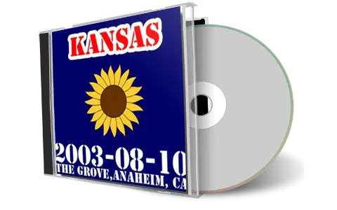 Artwork Cover of Kansas 2003-08-10 CD Anaheim Soundboard