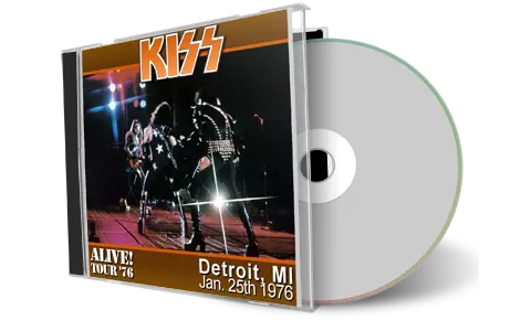 Artwork Cover of Kiss 1976-01-25 CD Detroit Audience