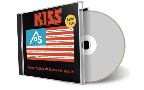 Artwork Cover of Kiss 1988-08-12 CD Bang Your Head My Love Gun Audience