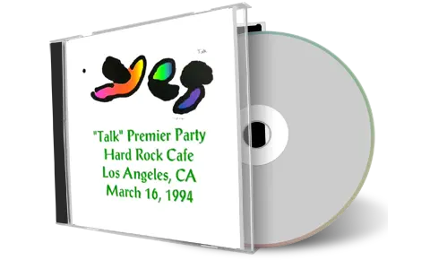 Artwork Cover of Yes 1994-03-16 CD Los Angeles Soundboard