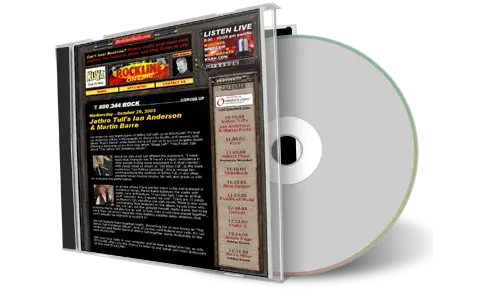 Artwork Cover of Jethro Tull 2003-10-29 CD Kqrs Studios Soundboard