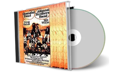 Artwork Cover of Allman Brothers Band Compilation CD Rfk Memorial Stadium 1973 Soundboard