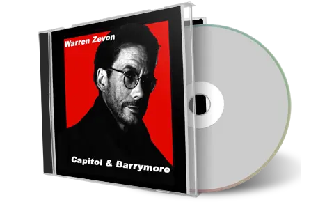 Artwork Cover of Warren Zevon Compilation CD Barrymore 1982-1989 Soundboard