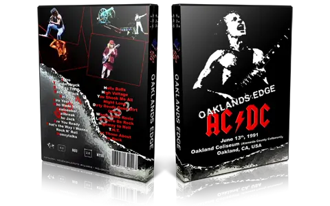 Artwork Cover of ACDC 1991-06-13 DVD Oakland Audience