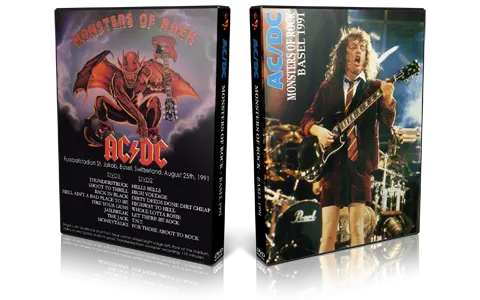 Artwork Cover of ACDC 1991-08-25 DVD Basel Audience