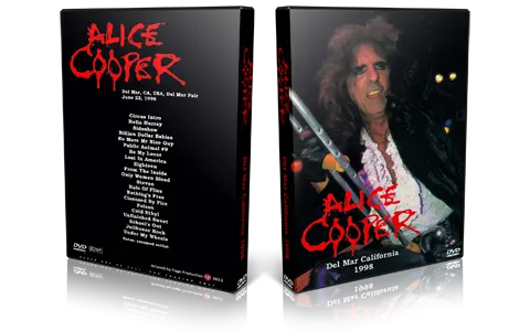 Artwork Cover of Alice Cooper 1998-06-22 DVD Del Mar Audience