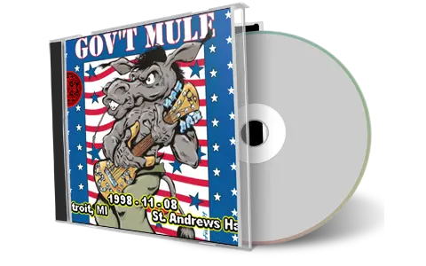 Artwork Cover of Govt Mule 1998-11-08 CD Detroit Audience